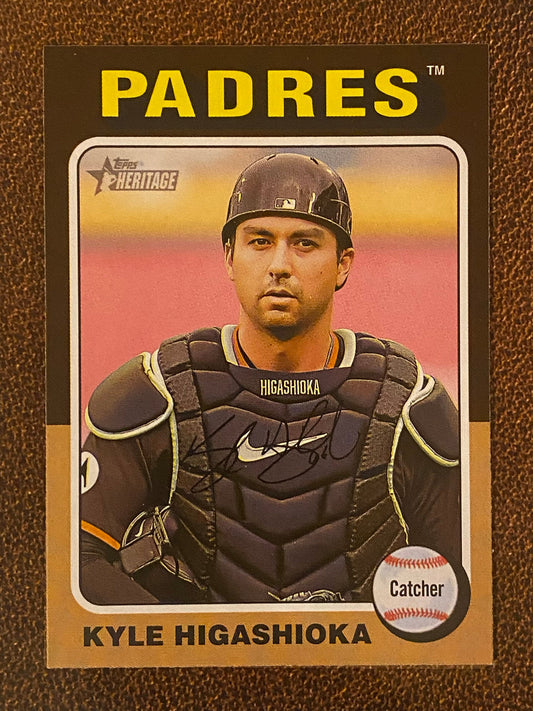 Kyle Higashioka - 2024 Topps Heritage - Low Number Short Prints - Padres