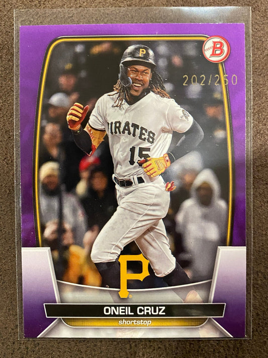 Oneil Cruz - 2923 Bowman - Purple /250 - Pirates