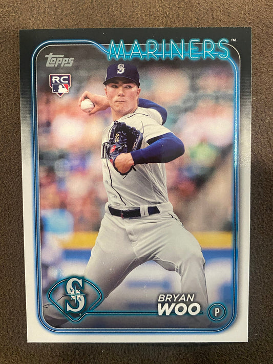 Bryan Woo - 2024 Topps Series 1 - Rookie base card - Mariners