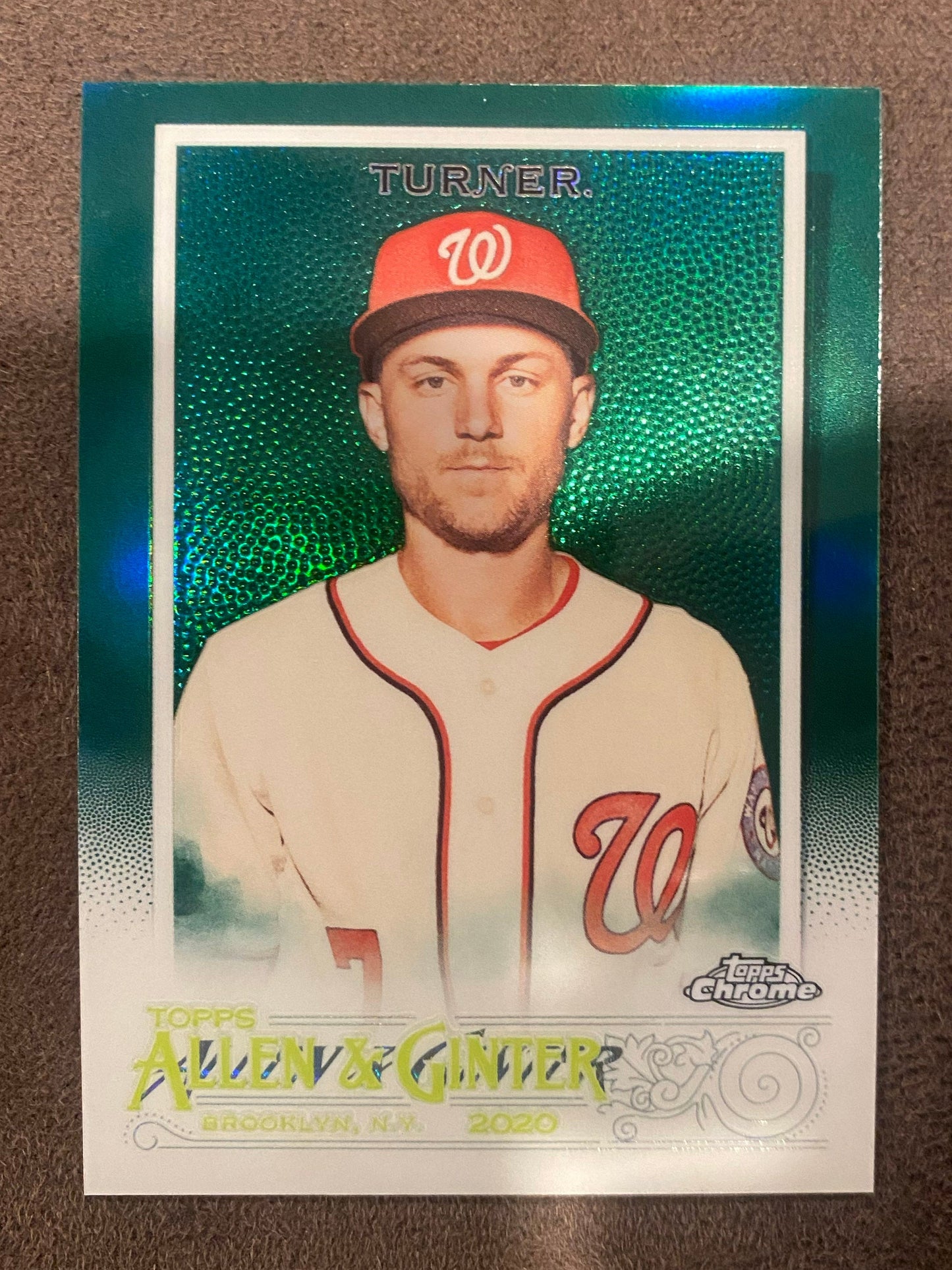 Trea Turner - 2020 Allen & Ginter - Green Refractor /99 - Nationals