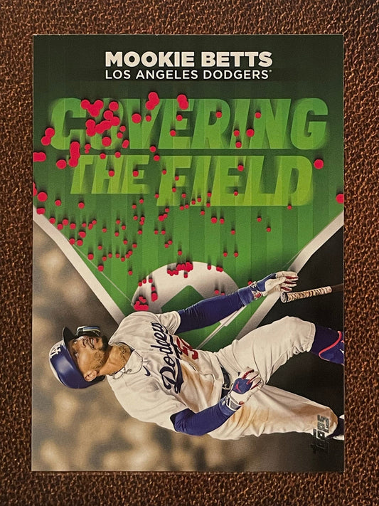 Mookie Betts - 2024 Topps Series 2 - Covering the Field Insert - Dodgers