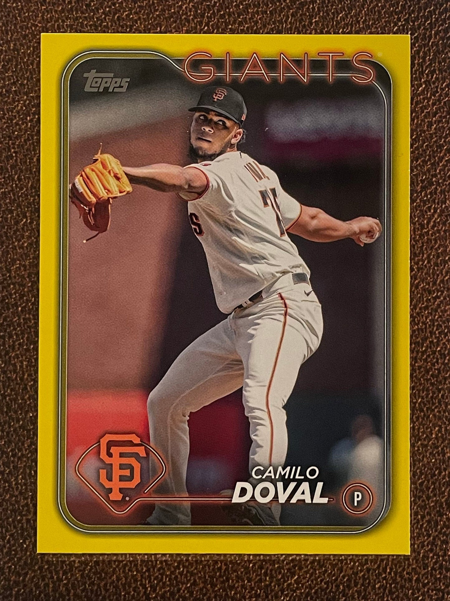 Camilo Doval - 2024 Topps Series 1 - Yellow Parallel - Giants