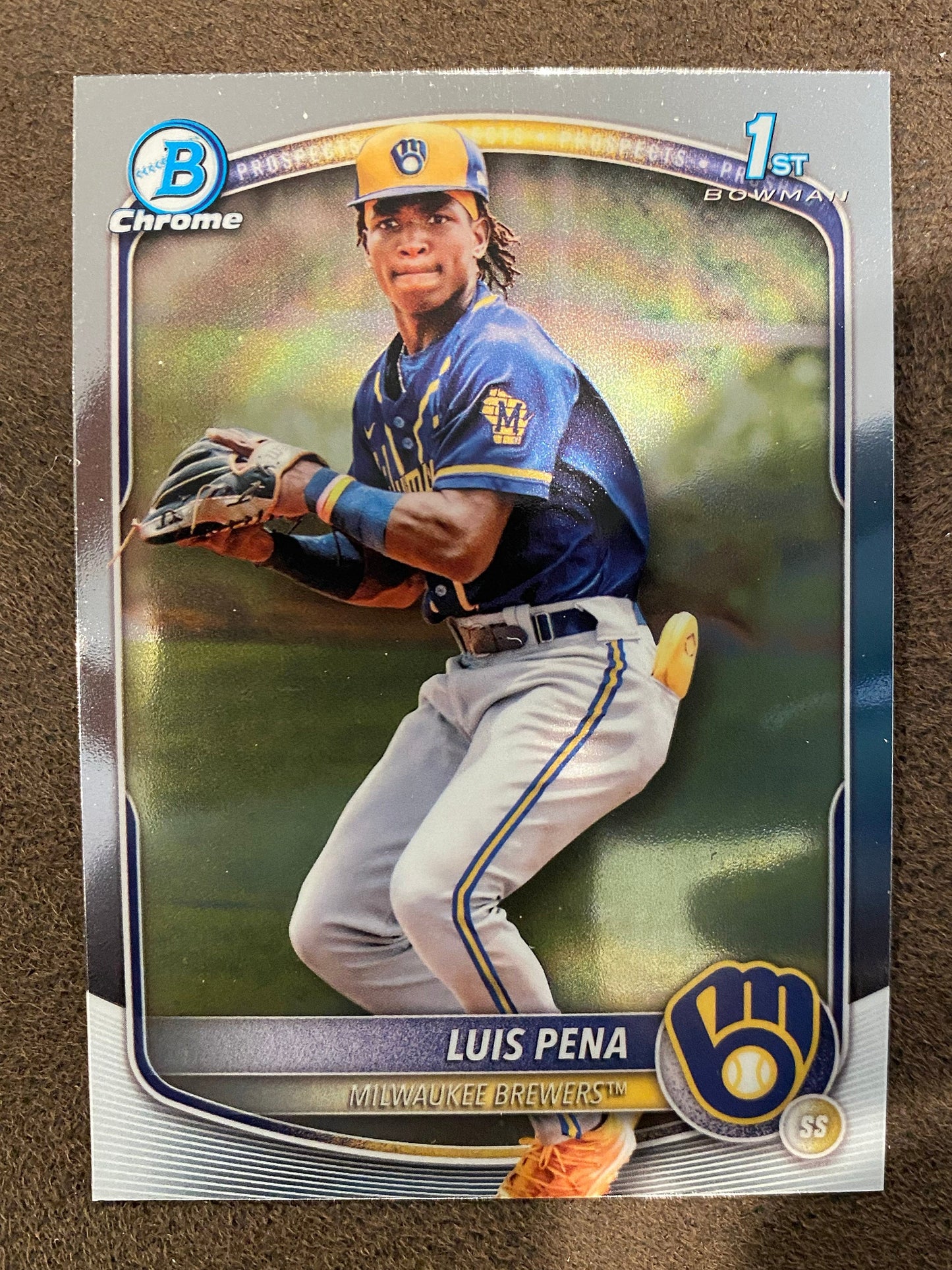 Luis Pena - 2025 Bowman - 1st Chrome - Brewers