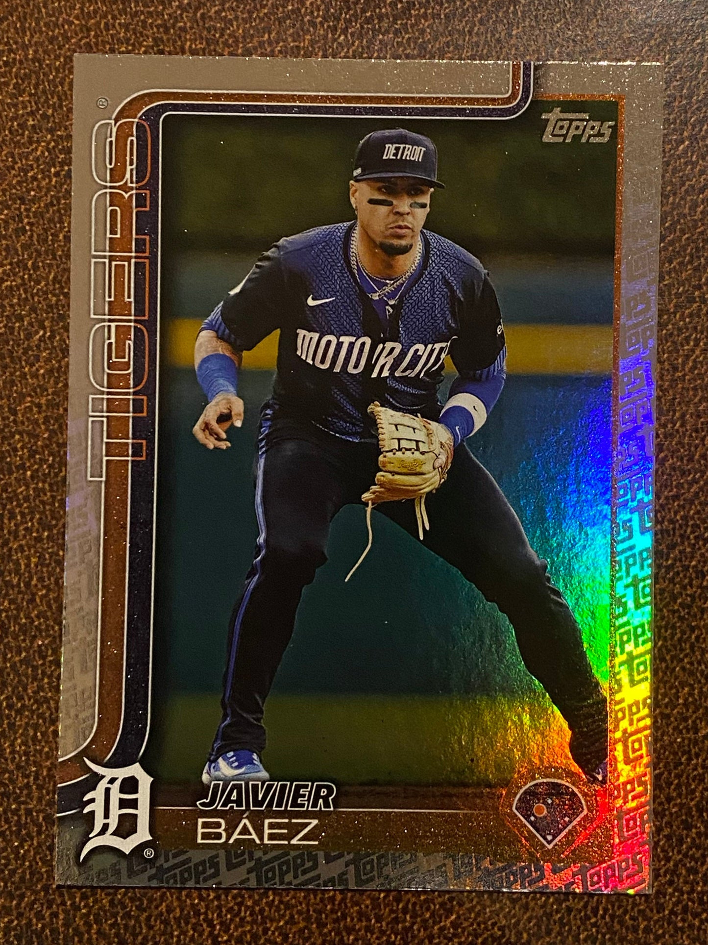 Javier Baez - 2025 Topps Series 2 - Fanatics Exclusive Topps Foil Border - Tigers