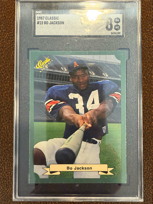 Bo Jackson - 1987 Classic - #15 Rookie (SGC 8) - Royals