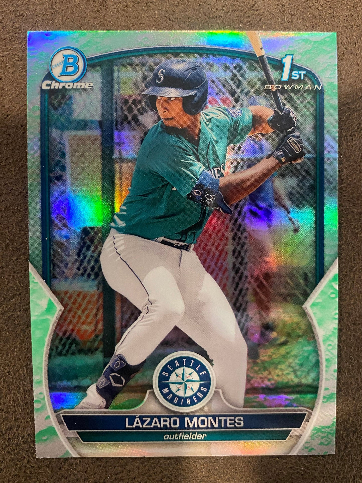 Lazaro Montes - 2023 Bowman - Lunar Glow - Mariners