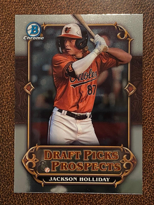 Jackson Holliday - 2023 Bowman Chrome - Draft Picks and Prospects - Orioles