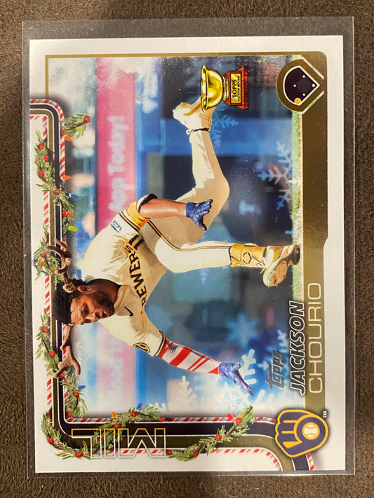Jackson Chourio - 2025 Topps Holiday - Short Print - Brewers
