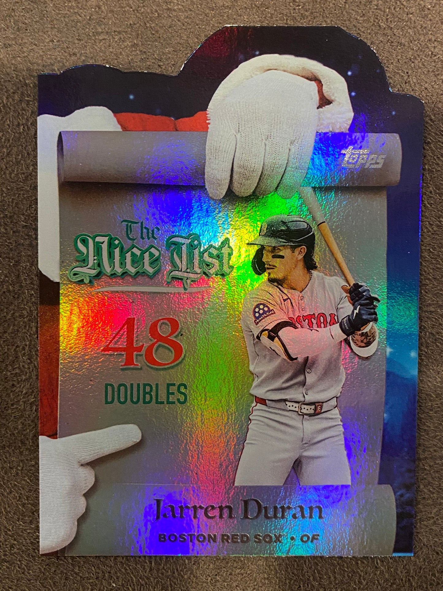 Jarren Duran - 2025 Topps Holiday - The Nice List - Red Sox