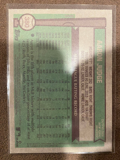 Aaron Judge - 2025 Topps Heritage - Flipped Bat Variation - Yankees