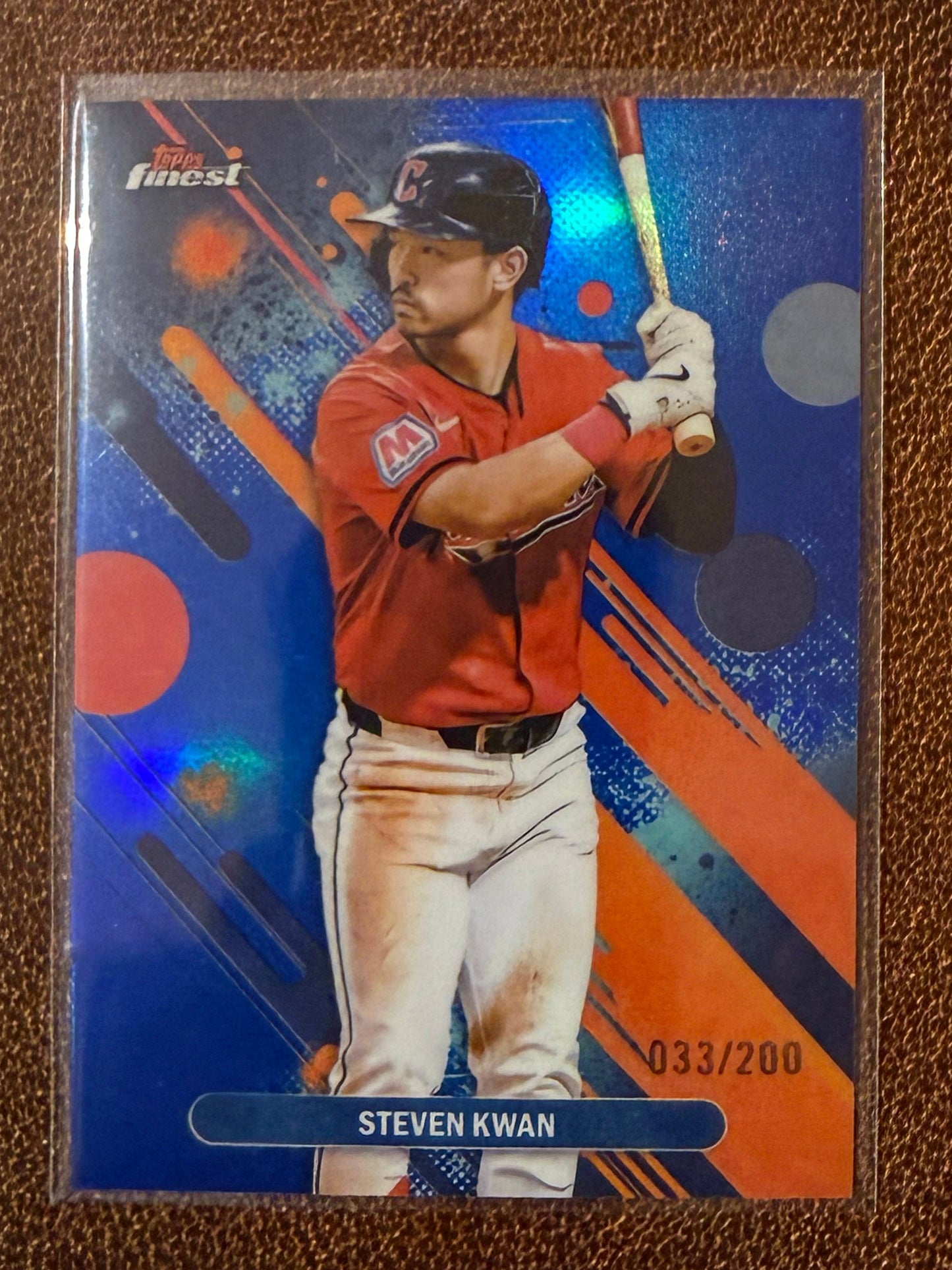 Steven Kwan - 2025 Topps Finest - Blue Common /200 - Guardians