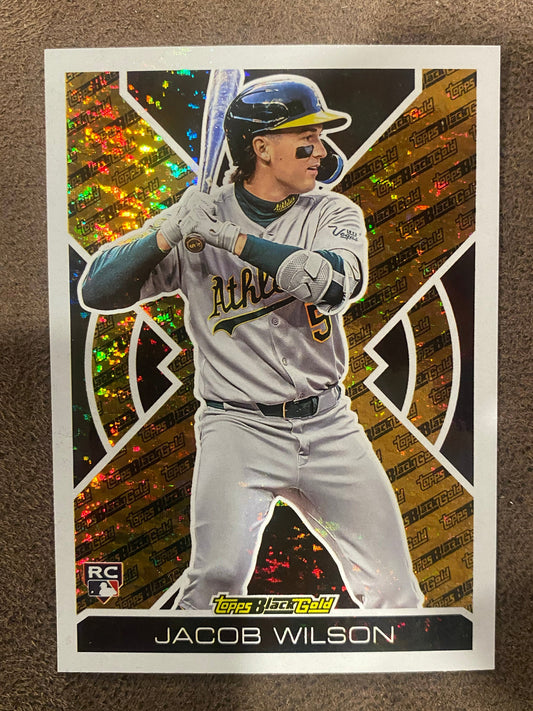 Jacob Wilson - 2025 Topps Update - Black Gold Insert - Athletics