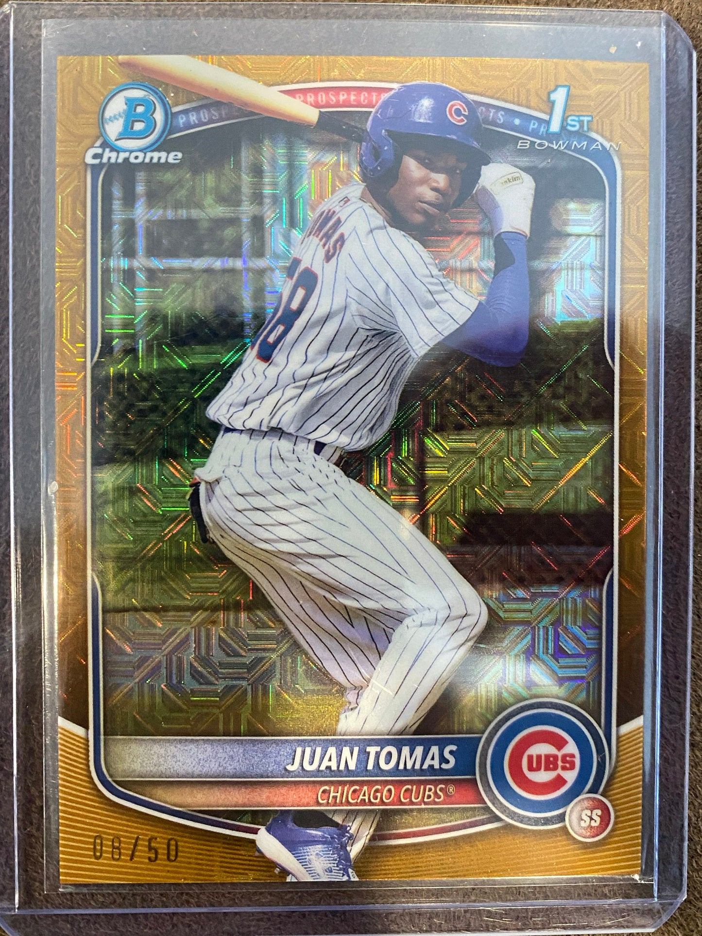 Juan Tomas - 2025 Bowman - GOLD Mojo /50 - Cubs