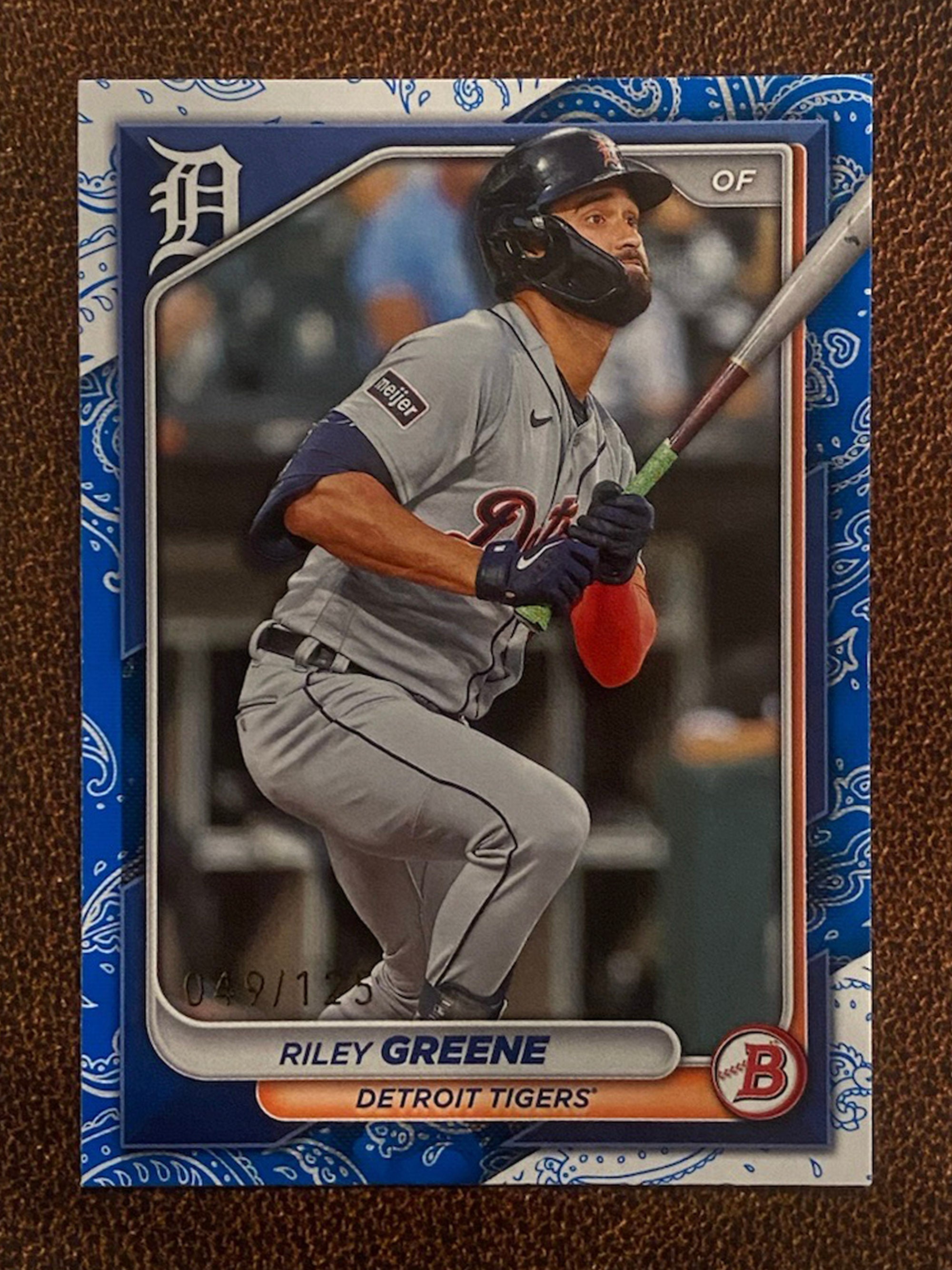 Riley Greene - 2024 Bowman - Blue /125 - Tigers – Western NY Sports Cards