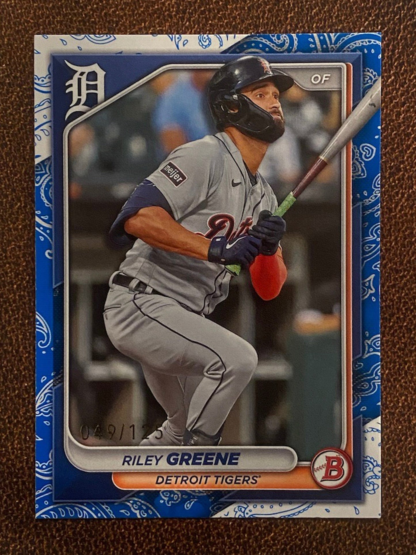 Riley Greene - 2024 Bowman - Blue /125 - Tigers