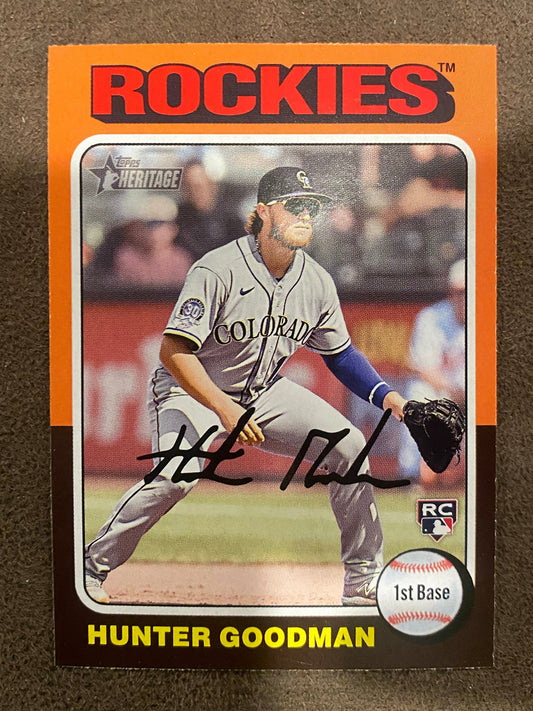 Hunter Goodman - 2024 Topps Heritage - Base - Rockies
