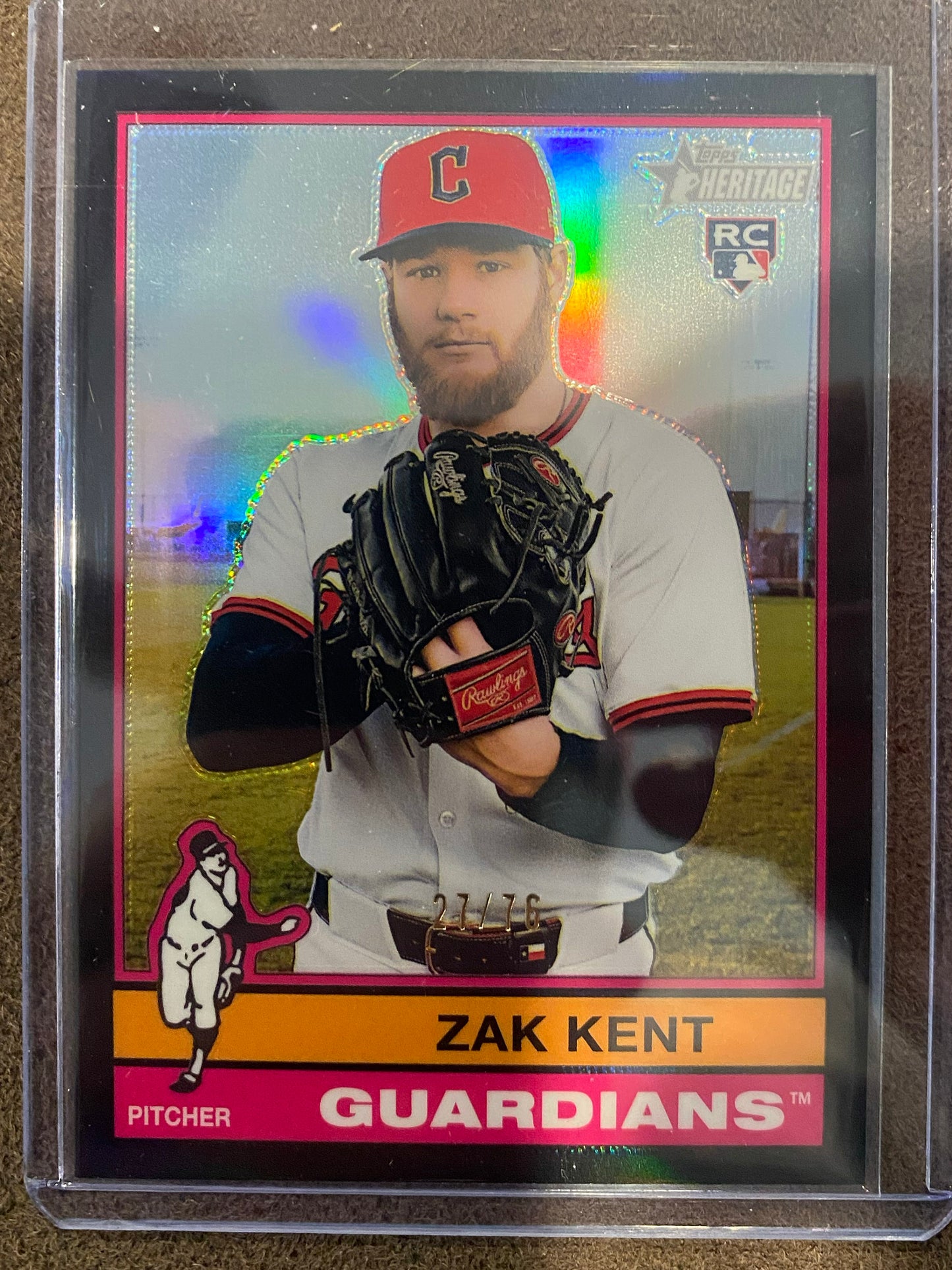 Zak Kent - 2025 Topps Heritage High Number - Black Refractors /76 - Guardians