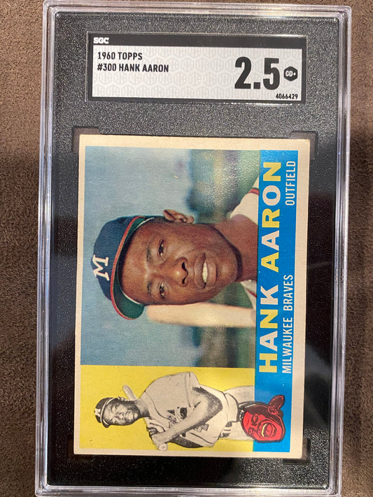 Hank Aaron - 1960 Topps - #300 (SGC 2.5) - Braves