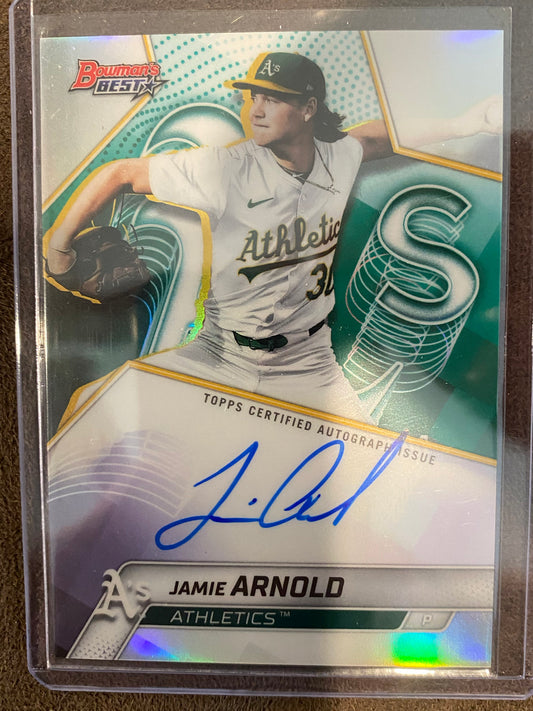 Jamie Arnold - 2025 Bowman's Best - Refractor AUTO - Athletics