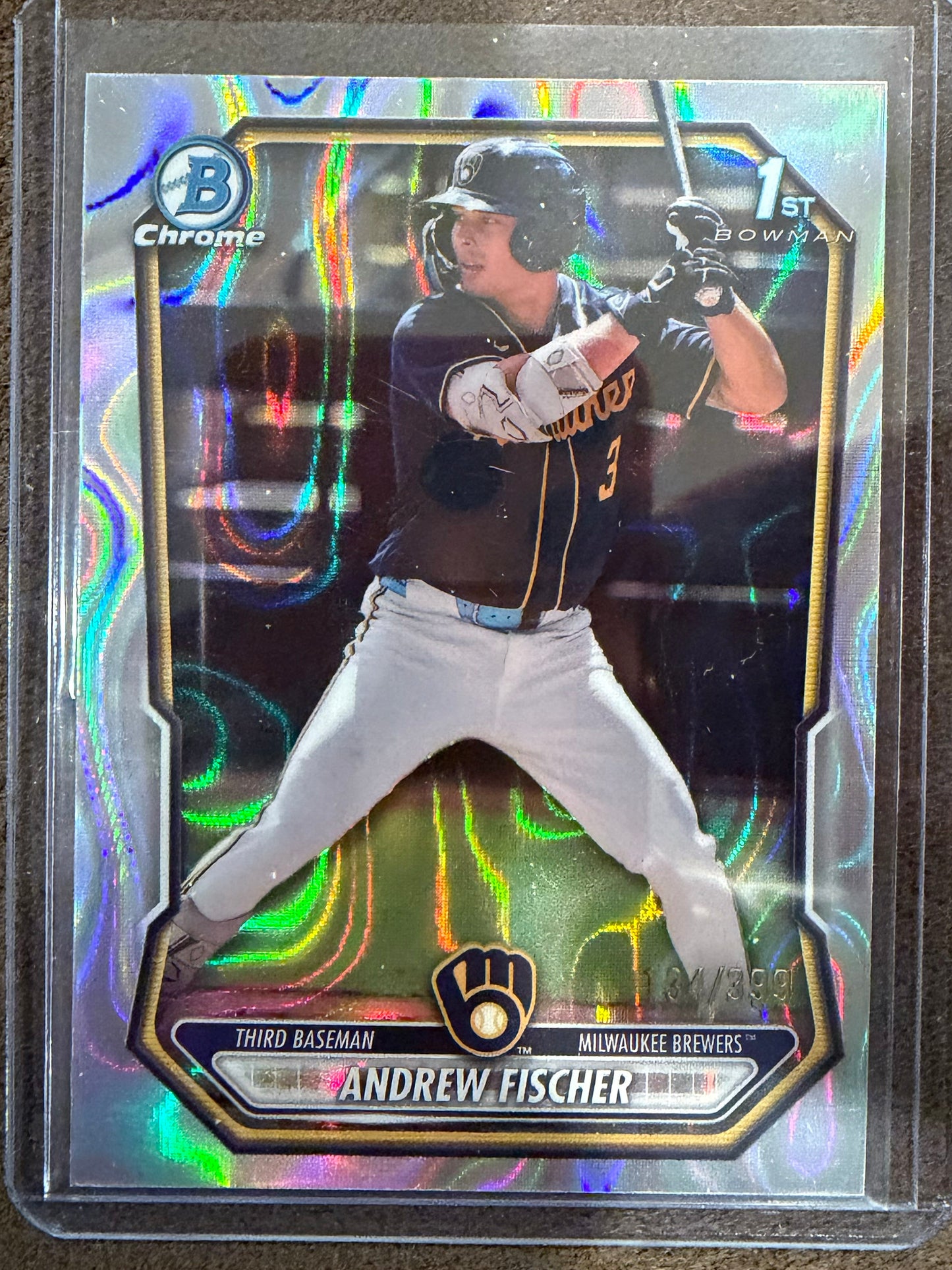 Andrew Fischer - 2026 Bowman - 1st LAVA /399 - Brewers