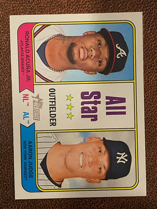 Ronald Acuna Jr./Aaron Judge - 2023 Topps Heritage - All Star