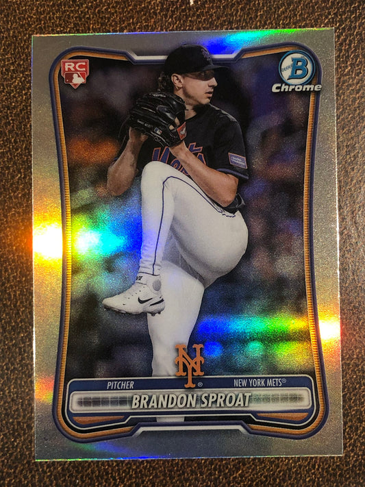 Brandon Sproat - 2026 Bowman - Red Rookie Refractor - Mets
