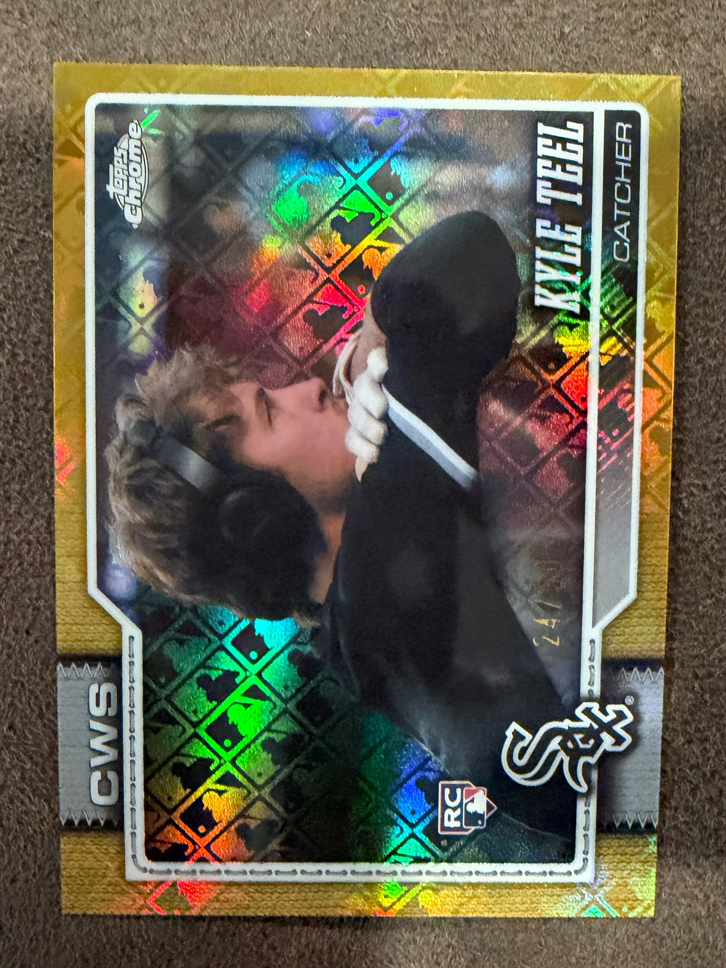 Kyle Teel - 2026 Topps Chrome Logofractor - GOLD Image Variation Rookie /50 - White Sox