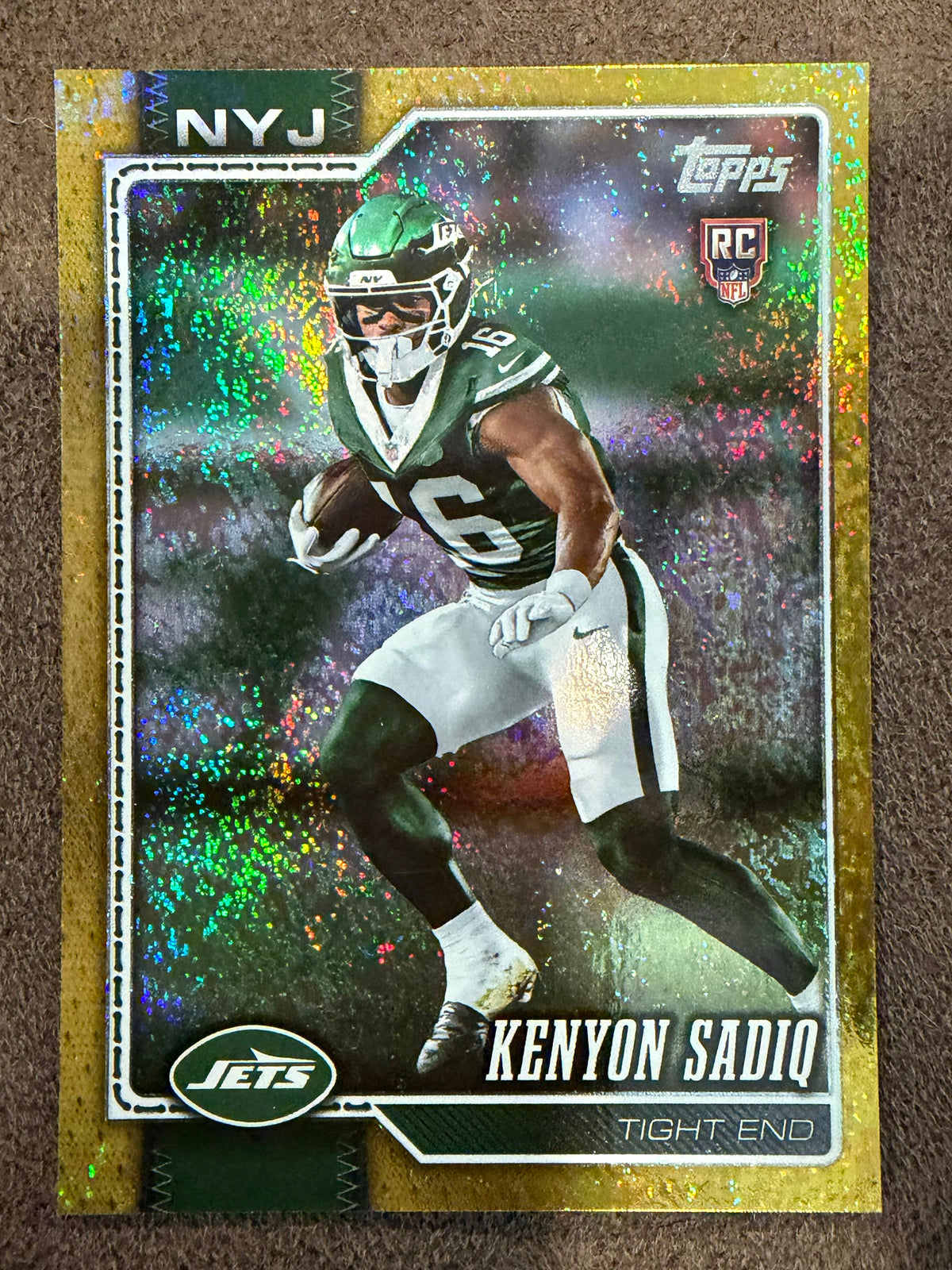 Kenyon Sadiq - 2026 Topps Flagship - GOLD Holo Foil /50 - Jets