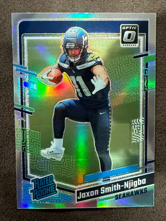 Jaxon Smith Njigba - 2023 Panini Donruss Optic - Silver Rookie - Seahawks