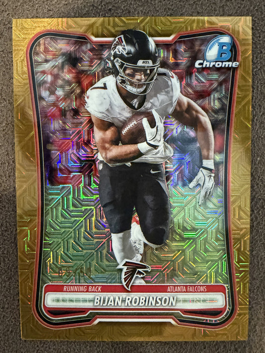 Bijan Robinson - 2026 Bowman Chrome - GOLD MOJO /50 - Falcons