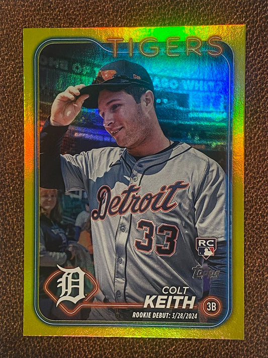 Colt Keith - 2024 Topps Update - Yellow Foil - Tigers