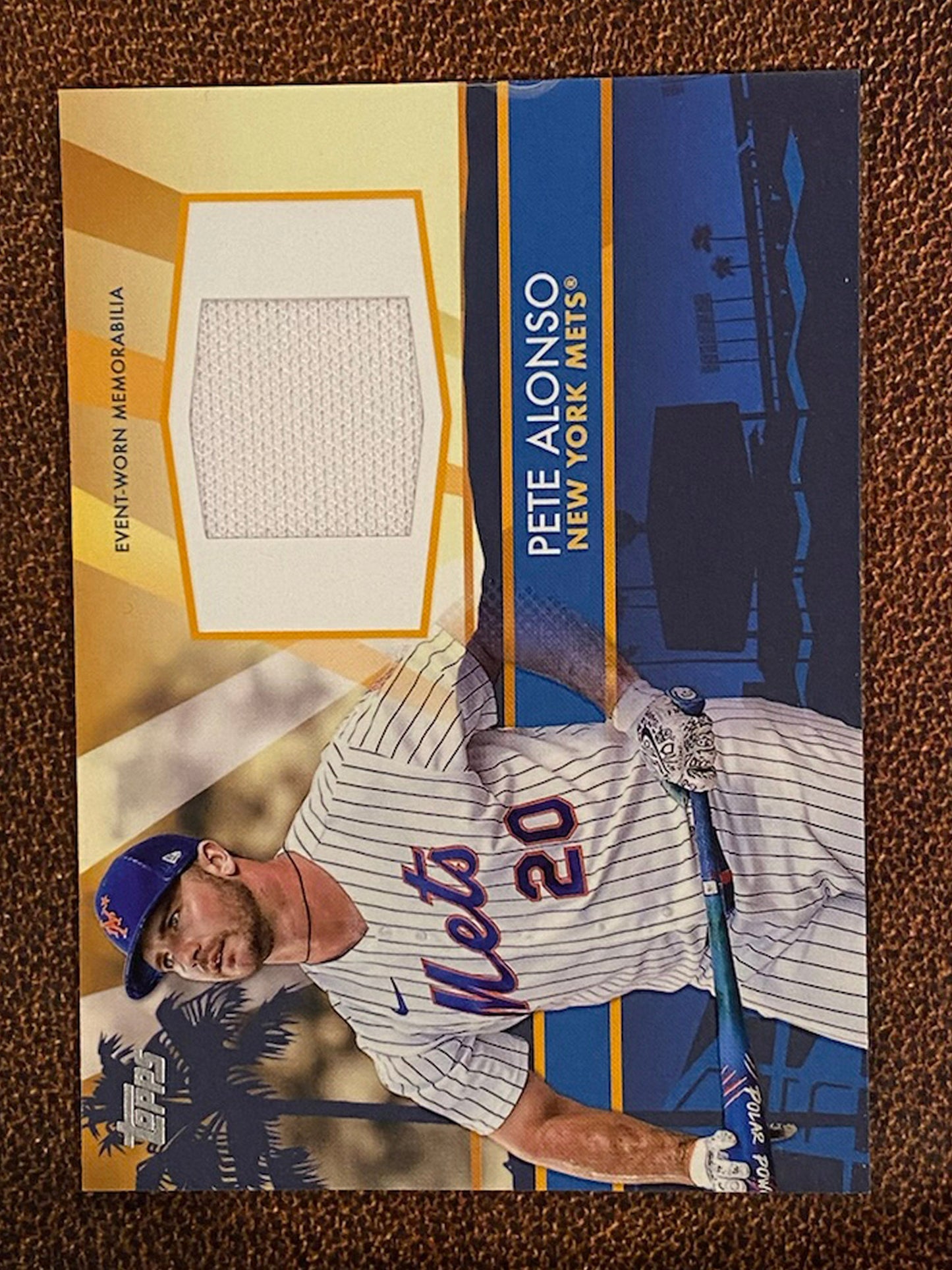 Pete Alonso - 2022 Topps Update - All Star Stitches Even Worn Relic - Mets