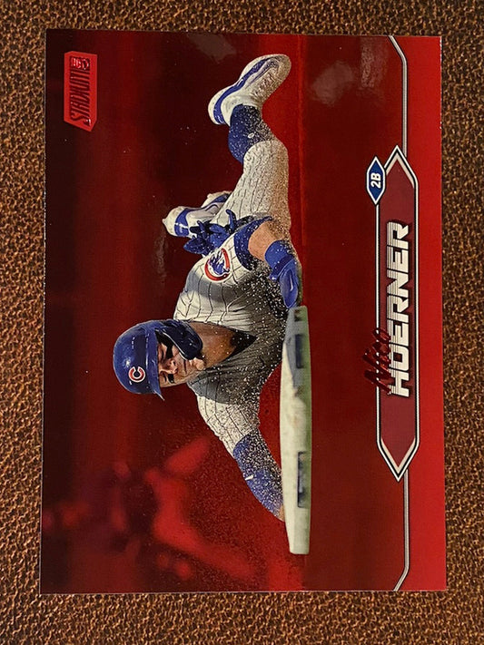 Nico Hoerner - 2024 Topps Stadium Club - Red Foil - Cubs