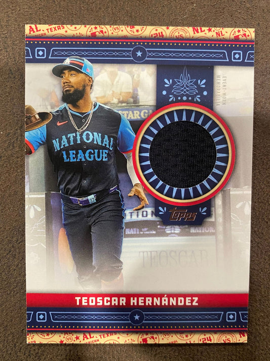 Teoscar Hernandez - 2024 Topps Update - All Star Stitches Event Worn RELIC - Dodgers