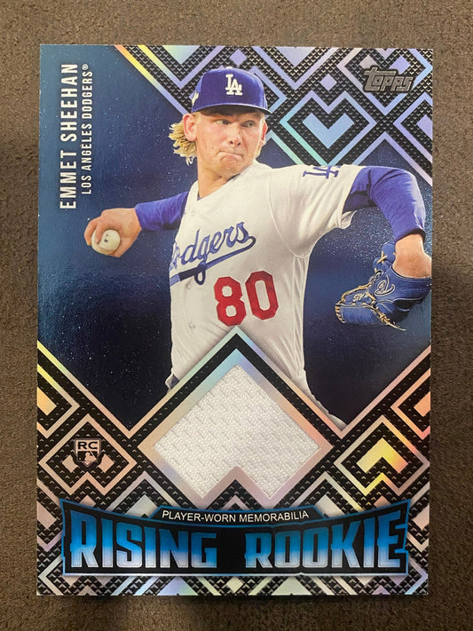 Emmet Sheehan - 2024 Topps Update - Rising Rookie Player Worn RELIC - Dodgers
