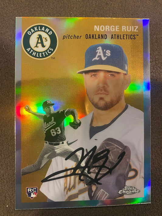 Norge Ruiz - 2023 Topps Chrome Platinum - Refractor - Athletics