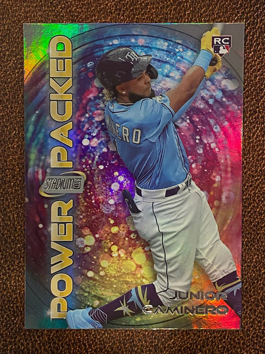 Junior Caminero - 2024 Topps Stadium Club - Power Packed - Rays