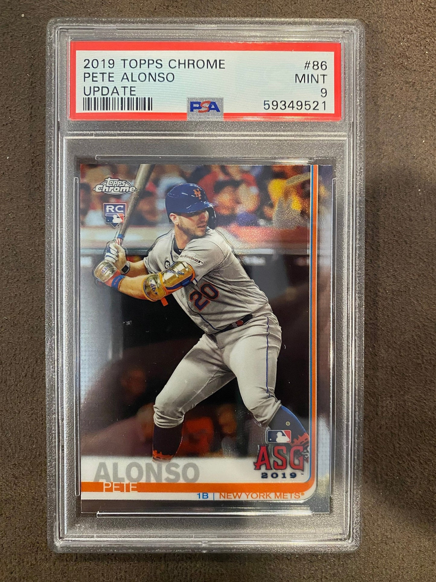 Pete Alonso - 2019 Topps Chrome - Basecard (PSA 9) - Mets