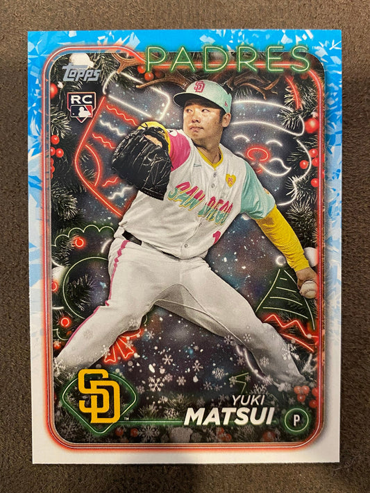 Yuki Matsui - 2024 Topps Holiday - Holiday SSP (Antlers) - Padres