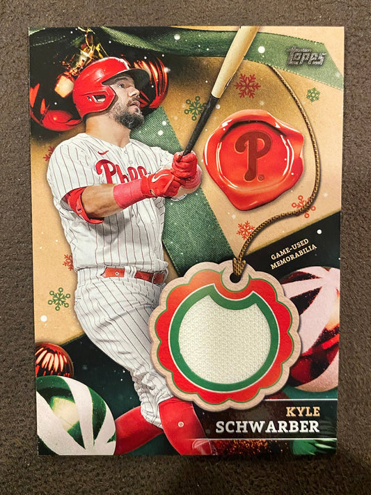 Kyle Schwarber - 2024 Topps Holiday - Game-Used RELIC - Phillies