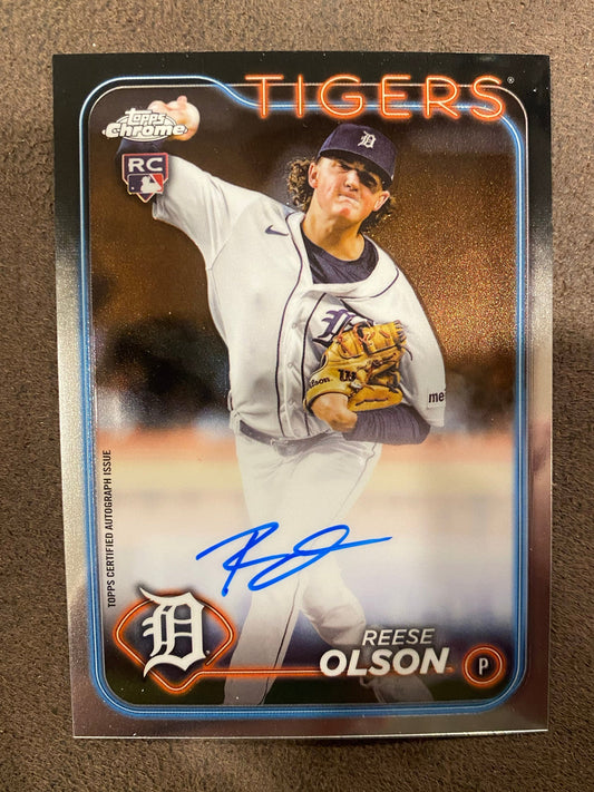 Reese Olson - 2024 Topps Chrome - Base AUTO - Tigers
