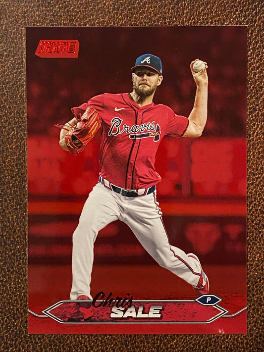 Chris Sale - 2024 Topps Stadium Club - Red Foil - Braves