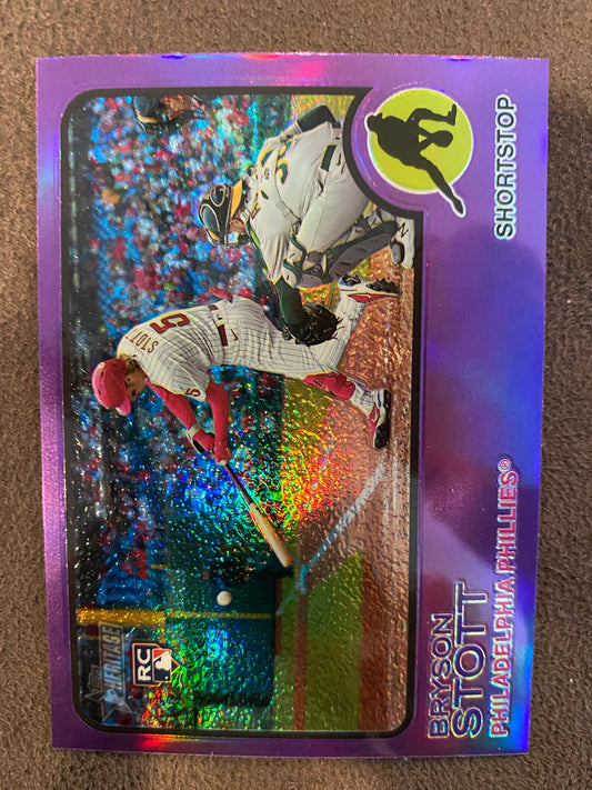 Bryson Stott - 2022 Topps Heritage High Number - Purple - Phillies
