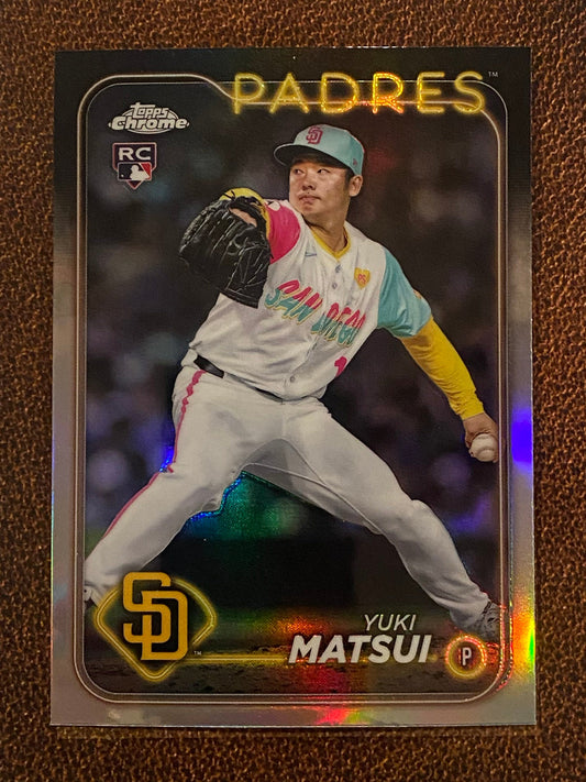 Yuki Matsui - 2024 Topps Chrome Update - Refractor - Padres