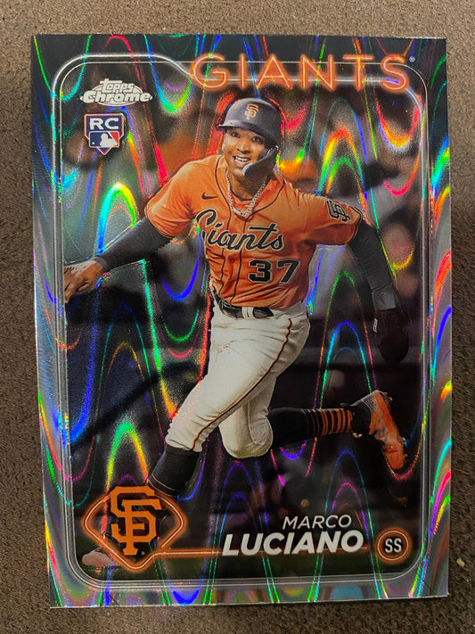 Marco Luciano - 2024 Topps Chrome - Raywave Refractor - Giants