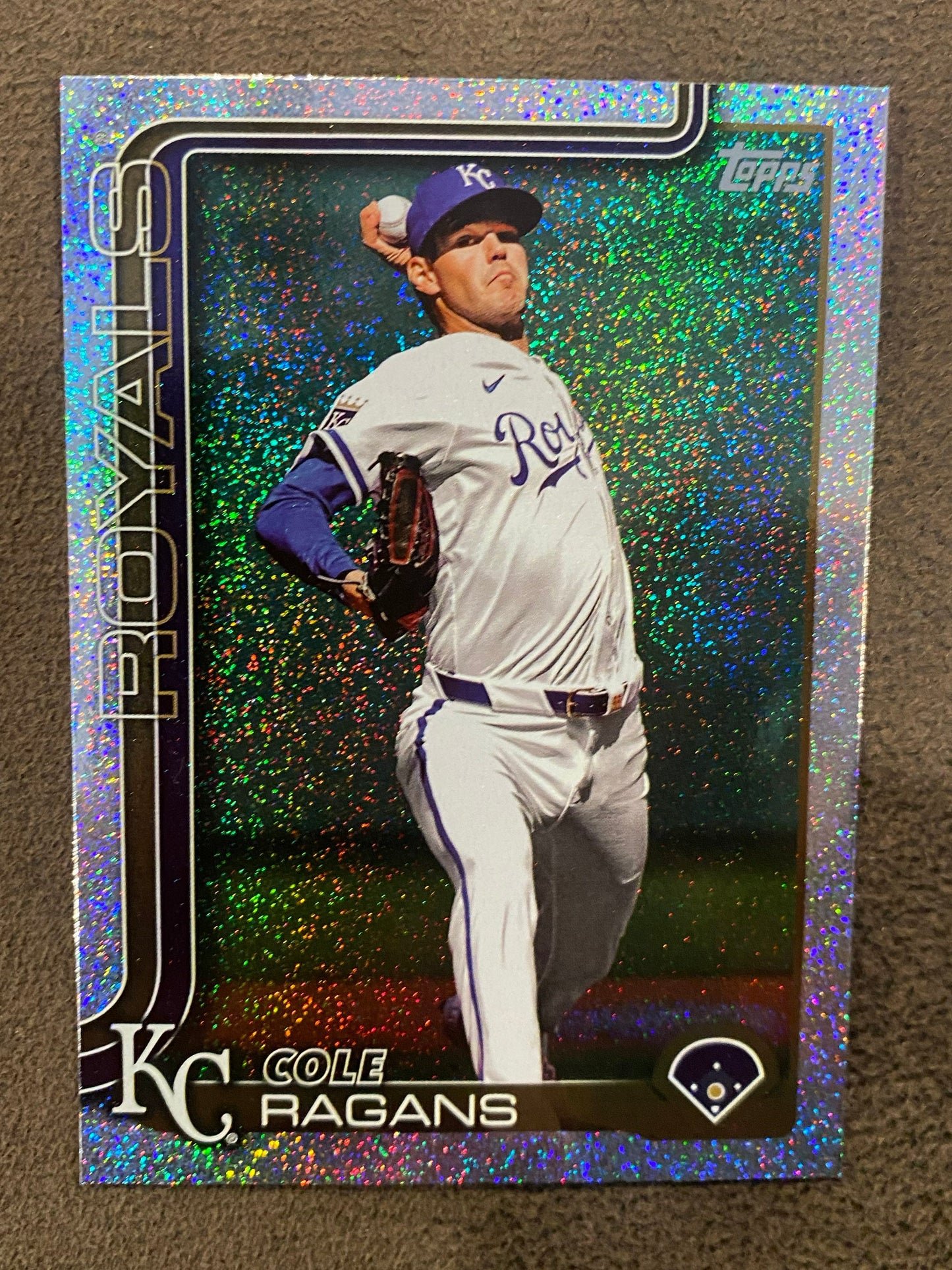Cole Ragans - 2025 Topps Series 1 - Sand Glitter Parallel - Royals