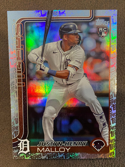 Justyn Henry Malloy - 2025 Topps Series 1 - Topps Foil Border - Tigers