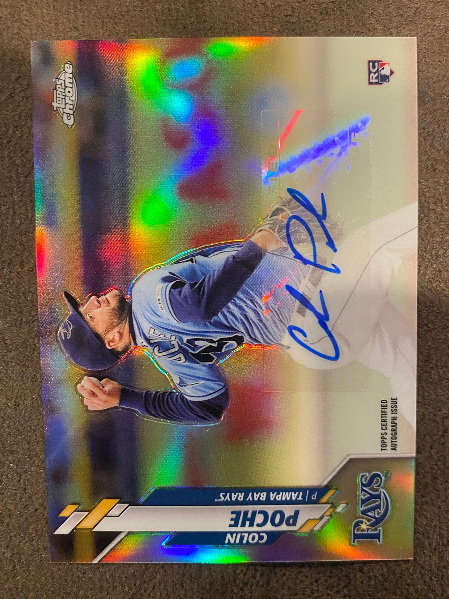 Colin Poche - 2020 Topps Chrome - Refractor AUTO - Rays