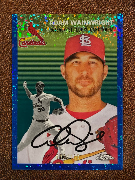 Adam Wainwright - 2023 Topps Chrome Platinum Anniversary - Blue Mini Diamond /199 - Cardinals