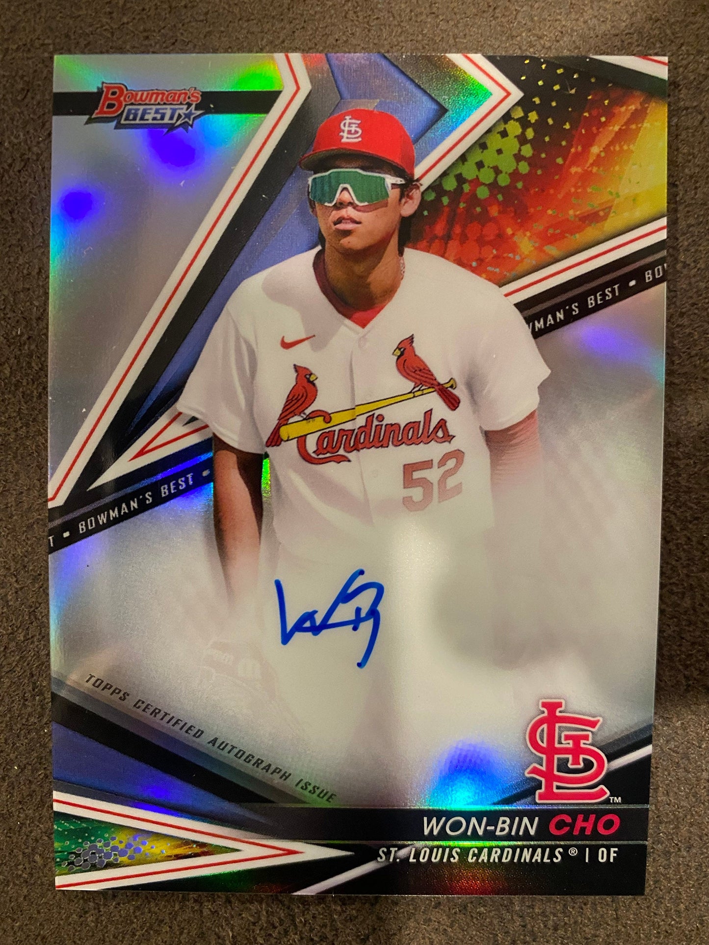 Won Bin Cho - 2022 Bowman's Best - Refractor AUTO - Cardinals
